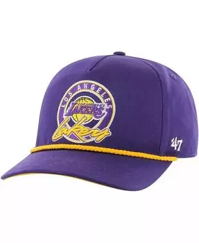 Мужская фиолетовая кепка Los Angeles Lakers Ring Ton Hitch Snapback '47 Brand, фиолетовый