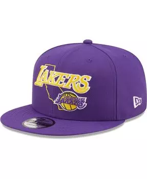 Мужская фиолетовая кепка Los Angeles Lakers Team State 9Fifty Snapback New Era