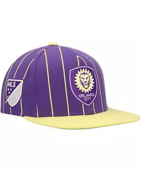 Мужская фиолетовая кепка с булавкой Orlando City SC Team Snapback Mitchell & Ness, фиолетовый
