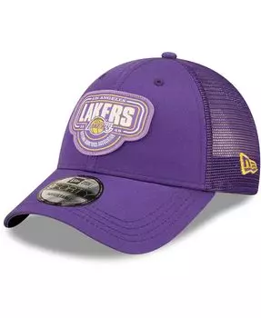 Мужская фиолетовая кепка с логотипом команды Los Angeles Lakers 9FORTY Trucker Snapback New Era