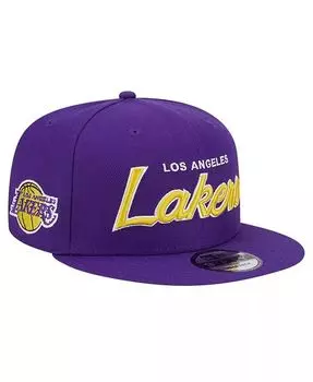 Мужская фиолетовая кепка Snapback Los Angeles Lakers Evergreen с надписью 9FIFTY New Era, фиолетовый