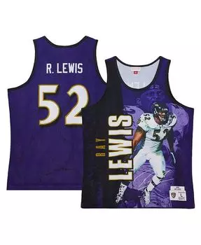 Мужская фиолетовая майка Ray Lewis Baltimore Ravens 2000 Player Burst Mitchell & Ness, фиолетовый