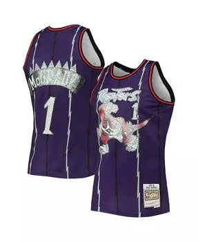 Мужская фиолетовая мужская футболка Tracy McGrady Toronto Raptors 1998-99 Hardwood Classics, посвященная 75-летию Diamond Swingman Mitchell & Ness, фиолетовый