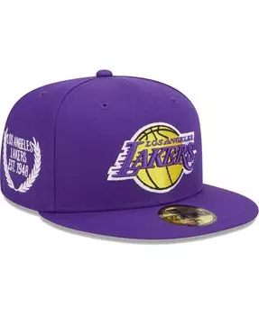 Мужская фиолетовая приталенная кепка Los Angeles Lakers Camo Undervisor Laurels 59FIFTY New Era