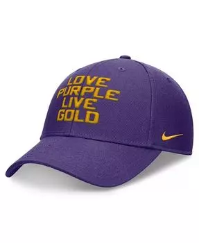 Мужская фиолетовая регулируемая кепка LSU Tigers Local Nike, фиолетовый