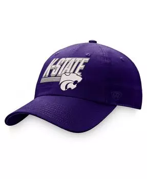 Мужская фиолетовая регулируемая шляпа Kansas State Wildcats Slice Top of the World