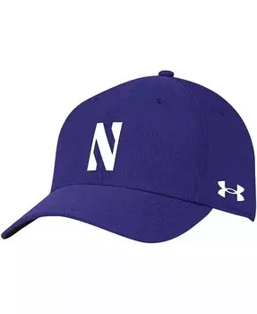 Мужская фиолетовая шляпа Northwestern Wildcats Iso-Chill Blitzing Accent Flex Hat Under Armour, фиолетовый