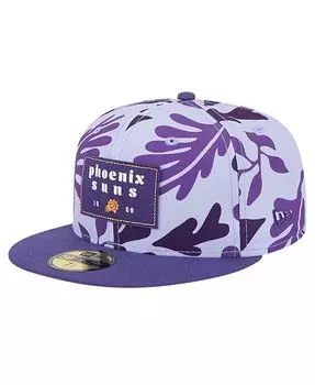Мужская фиолетовая шляпа Phoenix Suns Palm Fronds, 2 тона 59FIFTY, приталенная шляпа New Era, фиолетовый