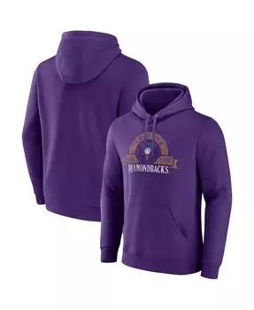 Мужская фиолетовая толстовка с капюшоном Arizona Diamondbacks Utility Pullover Majestic