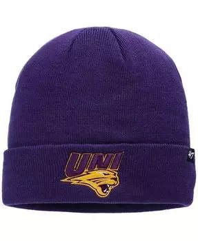 Мужская фиолетовая вязаная шапка с поднятыми манжетами Northern Iowa Panthers '47 Brand, фиолетовый