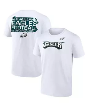 Мужская фирменная белая футболка philadelphia eagles hot shot state Fanatics, белый