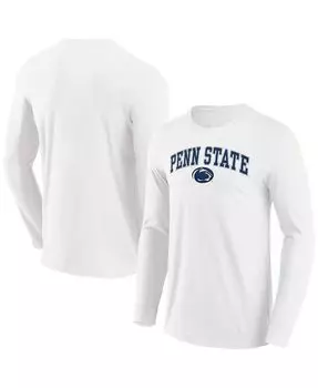 Мужская фирменная белая футболка с длинным рукавом penn state nittany lions campus 2.0 с длинным рукавом Fanatics, белый