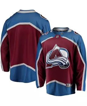 Мужская фирменная бордовая домашняя майка Colorado Avalanche Breakaway Fanatics, красный