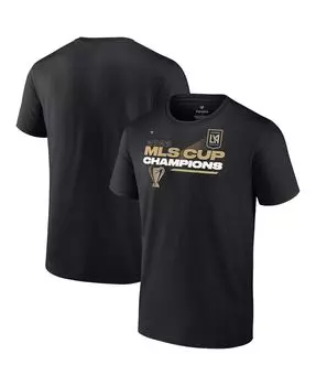 Мужская фирменная черная футболка lafc 2022 mls cup champions в раздевалке Fanatics, черный