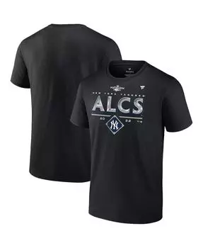 Мужская фирменная черная футболка new york yankees 2022 division series winner в раздевалке Fanatics, черный