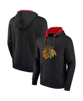 Мужская фирменная черная и красная толстовка с капюшоном chicago blackhawks special edition 2.0 team logo Fanatics, мульти