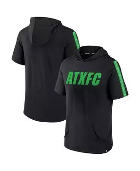 Мужская фирменная черная толстовка с капюшоном austin fc definitive victory с короткими рукавами Fanatics, черный