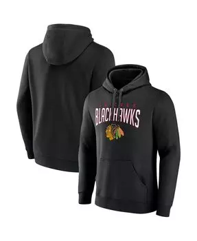 Мужская фирменная черная толстовка с капюшоном chicago blackhawks special edition 2.0 wordmark Fanatics, черный