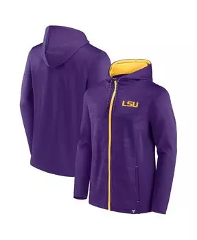 Мужская фирменная фиолетовая толстовка с капюшоном lsu tigers ball carrier с молнией во всю длину Fanatics, фиолетовый