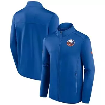 Мужская фирменная флисовая куртка Royal New York Islanders Authentic Pro Rink с молнией во всю длину Fanatics