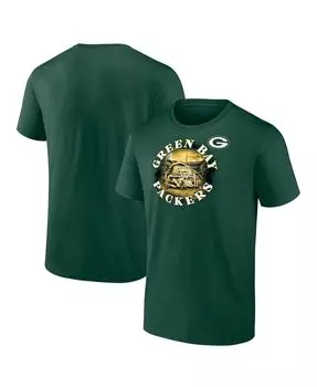 Мужская фирменная футболка green green bay packers big and tall sporting chance Fanatics, зеленый