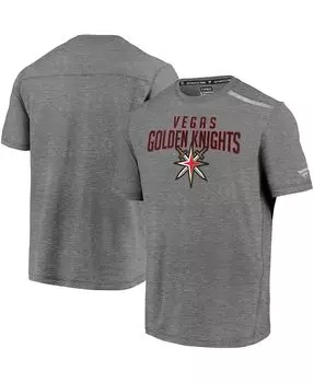 Мужская фирменная футболка heather grey vegas gold knights special edition refresh Fanatics, мульти