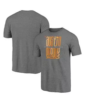 Мужская фирменная футболка из меланжевого серого цвета texas longhorns hometown collection groovy tri-blend Fanatics, мульти