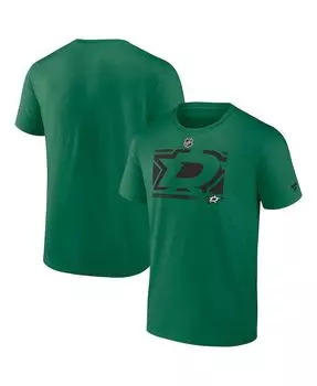Мужская фирменная футболка kelly green dallas stars authentic pro core collection secondary Fanatics, зеленый