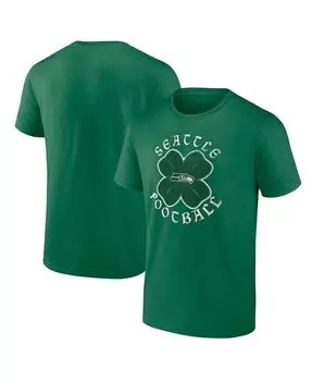 Мужская фирменная футболка kelly green seattle seahawks celtic clover Fanatics, мульти