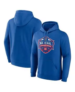 Мужская фирменная футболка royal kansas jayhawks 2022 ncaa men's basketball national champions с капюшоном с официальным логотипом Fanatics