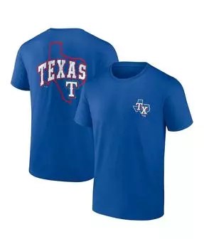 Мужская фирменная футболка royal texas rangers iconic bring it Fanatics
