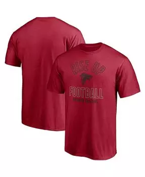 Мужская фирменная красная футболка atlanta falcons hometown rise up Fanatics, красный