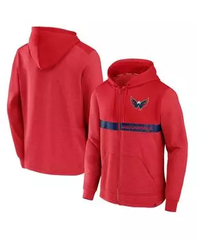 Мужская фирменная красная худи washington capitals iconic ultimate champion с молнией во всю длину Fanatics, красный