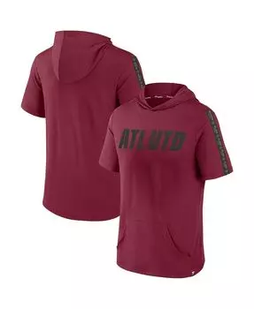 Мужская фирменная красная толстовка с короткими рукавами atlanta united fc definitive victory pullover hoodie Fanatics, красный