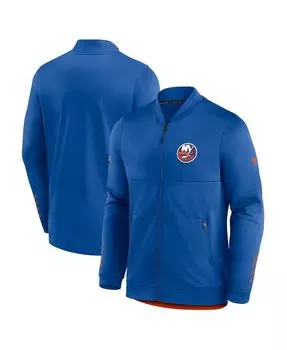 Мужская фирменная куртка royal new york islanders locker room с молнией во всю длину Fanatics