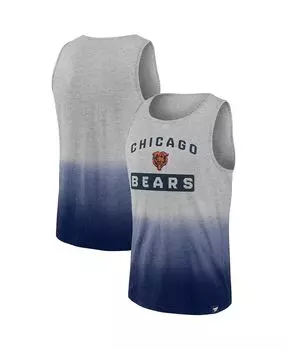 Мужская фирменная майка меланжевого серого и темно-синего цвета chicago bears our year Fanatics, мульти