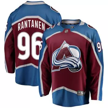 Мужская фирменная майка Микко Рантанена бордового цвета Colorado Avalanche Home Premier Breakaway Player Fanatics