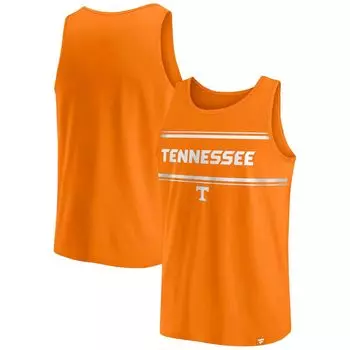 Мужская фирменная майка Tennessee Orange Tennessee Volunteers в полоску с блоками Fanatics