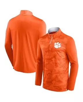 Мужская фирменная оранжевая куртка clemson tigers depth chart с камуфляжным жаккардом и молнией на четверть Fanatics