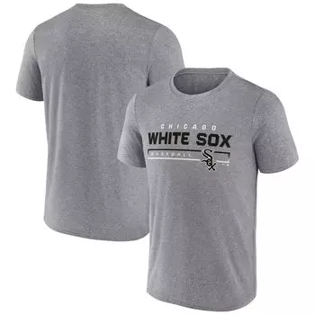 Мужская фирменная серая футболка с логотипом Chicago White Sox из синтетической ткани длительного пользования Fanatics