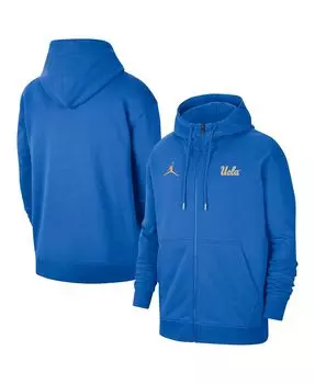 Мужская фирменная синяя флисовая толстовка с молнией во всю длину UCLA Bruins Travel Jordan