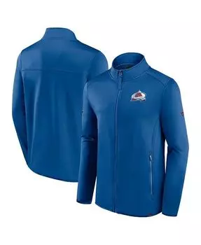 Мужская фирменная синяя куртка с молнией во всю длину Colorado Avalanche Authentic Pro Fanatics, синий