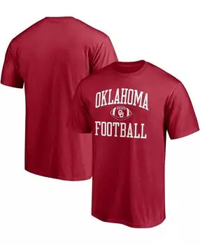 Мужская фирменная темно-красная футболка oklahoma sooners first sprint team Fanatics
