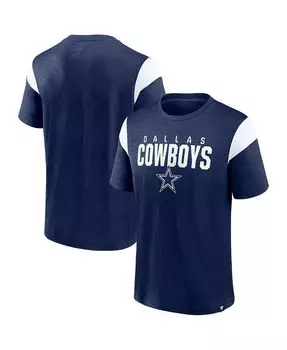 Мужская фирменная темно-синяя футболка dallas cowboys home stretch team Fanatics, синий