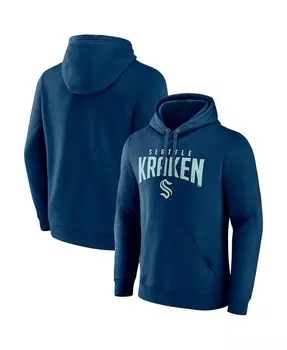 Мужская фирменная темно-синяя толстовка с капюшоном seattle kraken special edition 2.0 wordmark Fanatics, синий