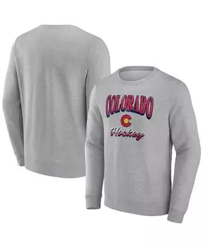 Мужская фирменная толстовка heather grey colorado avalanche special edition 2.0 pullover толстовка Fanatics, мульти