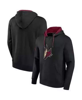 Мужская фирменная толстовка с капюшоном arizona coyotes special edition 2.0 team logo черного и гранатового цвета с логотипом команды Fanatics, мульти