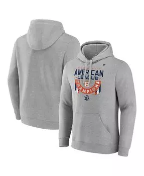 Мужская фирменная толстовка с капюшоном heather grey houston astros 2022 american league champions locker room Fanatics, мульти