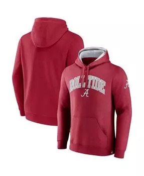 Мужская фирменная толстовка с капюшоном из твила crimson alabama crimson tide arch и logo tackle tackle Fanatics