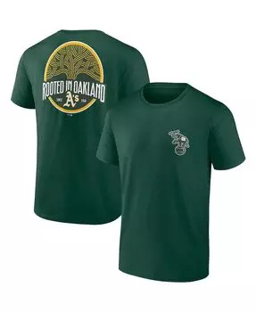 Мужская фирменная зеленая футболка oakland athletics iconic bring it Fanatics, зеленый
